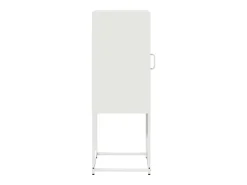 Aparador de acero laminado en frío blanco 36x39x107 cm