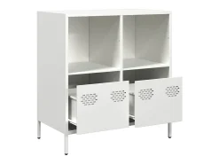 Aparador de acero laminado en frío blanco 68x39x73,5 cm