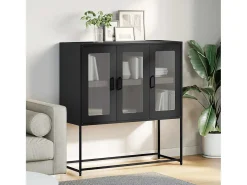 Aparador de acero laminado en frío antracita 100,5x39x107 cm