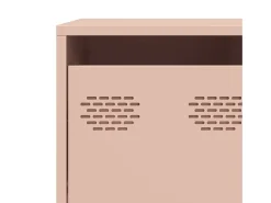 Aparador de acero laminado en frío rosa 135x39x73,5 cm