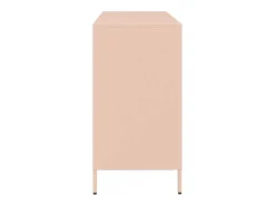 Aparador de acero laminado en frío rosa 135x39x73,5 cm