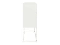 Aparador de acero laminado en frío blanco 100,5x39x107 cm