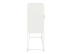 Aparador de acero laminado en frío blanco 100,5x39x107 cm