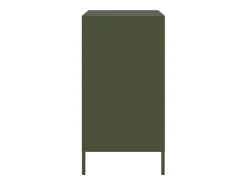 Aparador de acero laminado en frío verde oliva 68x39x73,5 cm