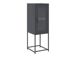 Aparador de acero laminado en frío gris antracita 36x39x107 cm