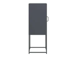 Aparador de acero laminado en frío gris antracita 36x39x107 cm