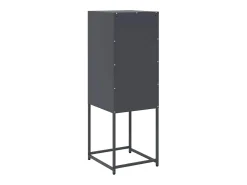 Aparador de acero laminado en frío gris antracita 36x39x107 cm