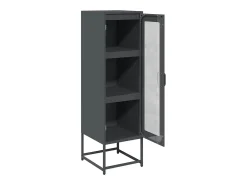 Aparador de acero laminado en frío antracita 36x39x123 cm