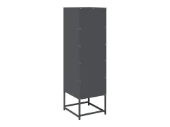 Aparador de acero laminado en frío antracita 36x39x123 cm