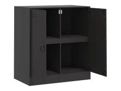 Aparador de acero negro 67x39x73 cm