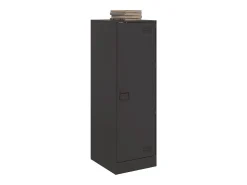 Aparador de acero negro 34,5x39x107 cm ES134903