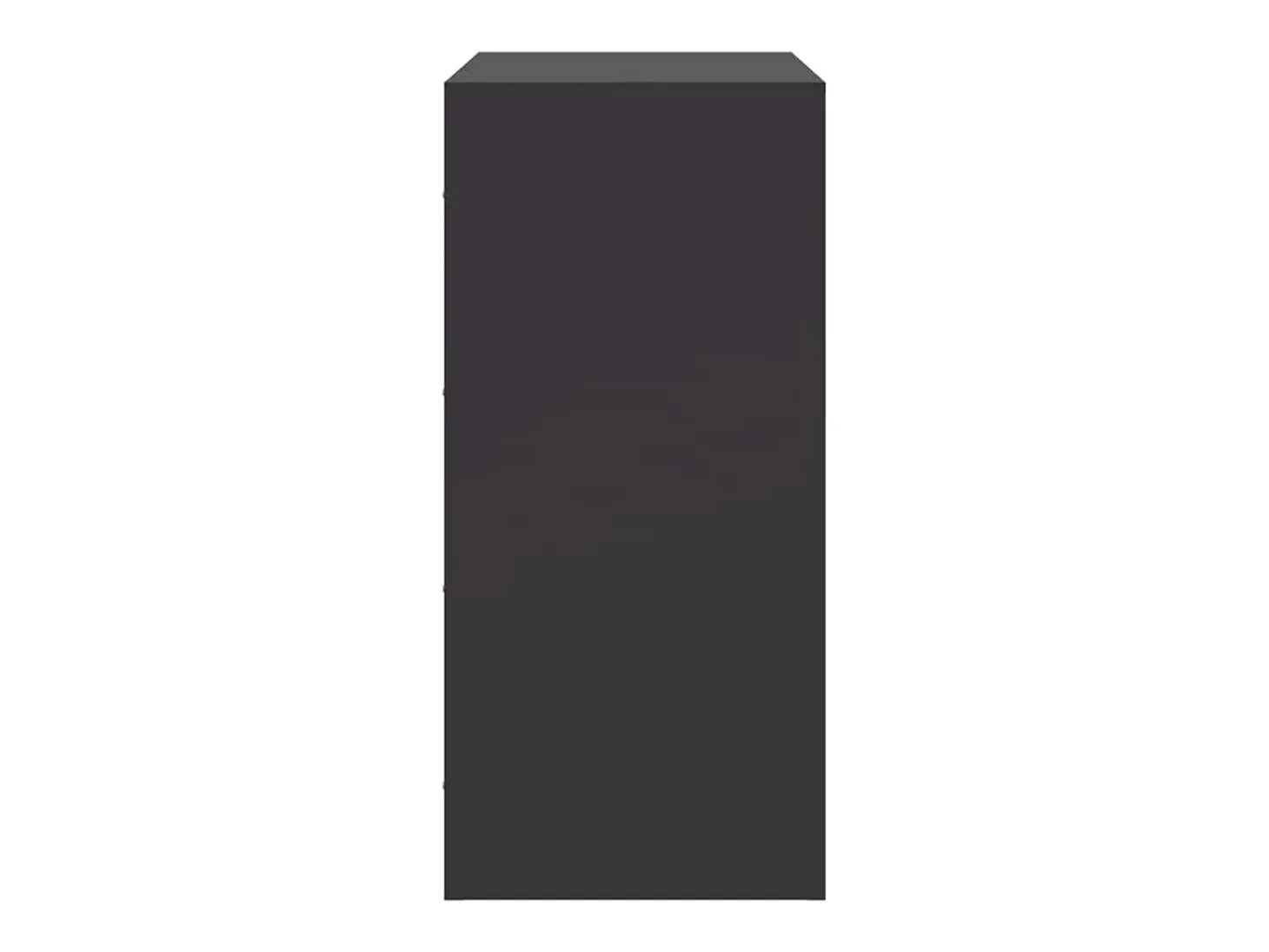 Aparador de acero negro 67x39x83 cm