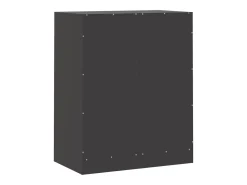 Aparador de acero negro 67x39x83 cm