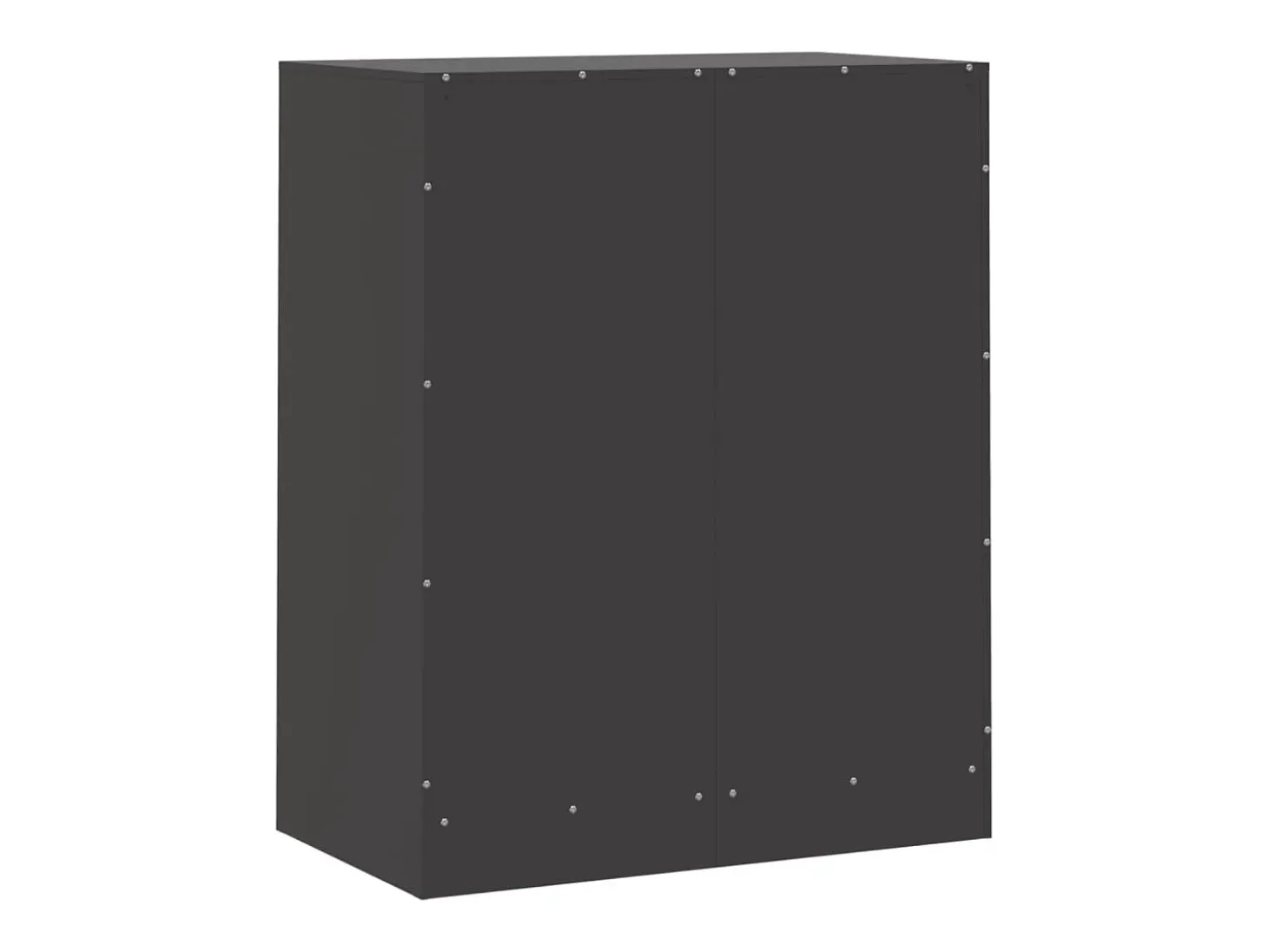 Aparador de acero negro 67x39x83 cm