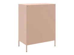 Aparador de acero rosa 68x39x89 cm