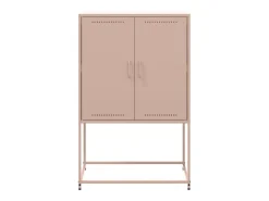 Aparador de acero rosa 68,5x38,5x107 cm