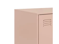Aparador de acero rosa 67x39x107 cm