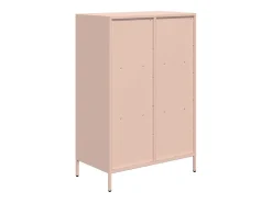 Aparador de acero rosa 68x39x103,5 cm