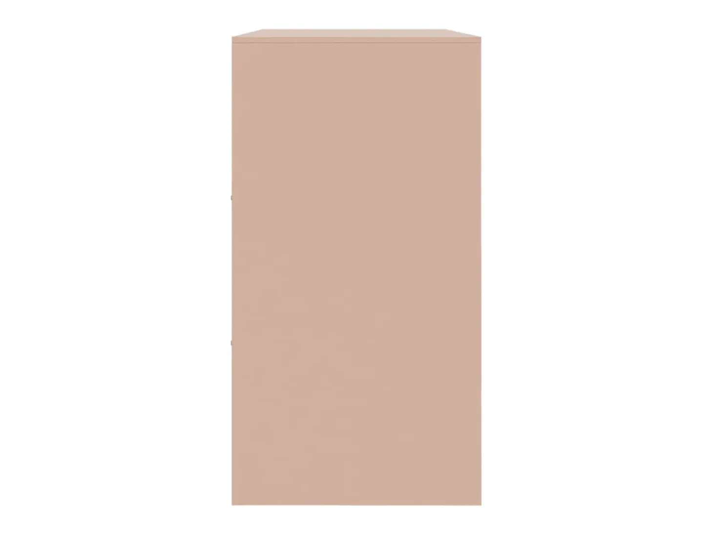 Aparador de acero rosa 99x39x73 cm