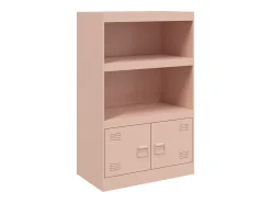 Aparador de acero rosa 67x39x107 cm