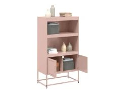 Aparador de acero rosa 68,5x38,5x123,5 cm