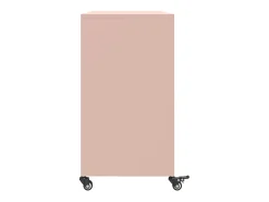 Aparador de acero rosa 100,5x39x72 cm