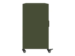 Aparador de acero verde oliva 100,5x39x72 cm
