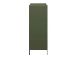 Aparador de acero verde oliva 68x39x103,5 cm