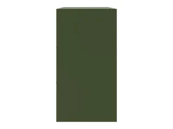 Aparador de acero verde oliva 99x39x73 cm