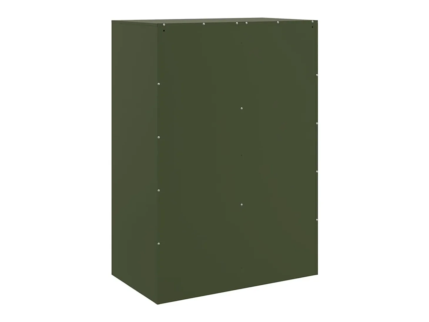 Aparador de acero verde oliva 67x39x95 cm