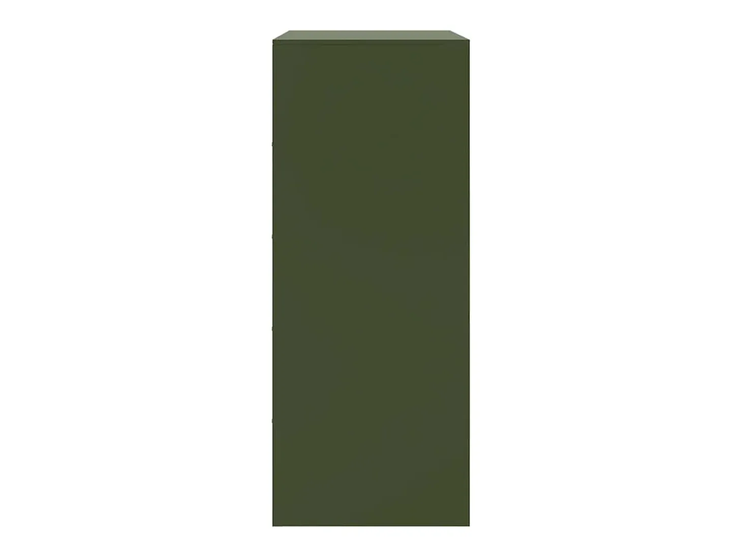 Aparador de acero verde oliva 67x39x95 cm