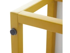 Aparador de alto brillo - 130 x 36 x 76 cm - con 3 puertas - Aglomerado - blanco