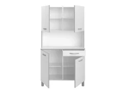 Aparador de cocina - Blanco - 4 puertas - 101 cm