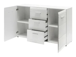 Aparador de diseño blanco 144x86x40cm Alama