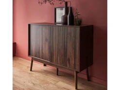 Aparador de efecto madera, 115cm madera oscura
