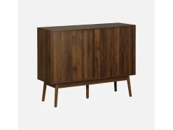 Aparador de efecto madera, 115cm madera oscura