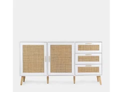 Aparador de Fibra natural Blanco 79 x 148- Tahiti