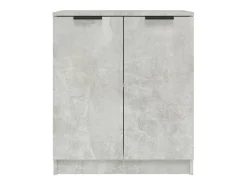 Aparador de hormigón gris 60x30x70 cm Madera de ingeniería