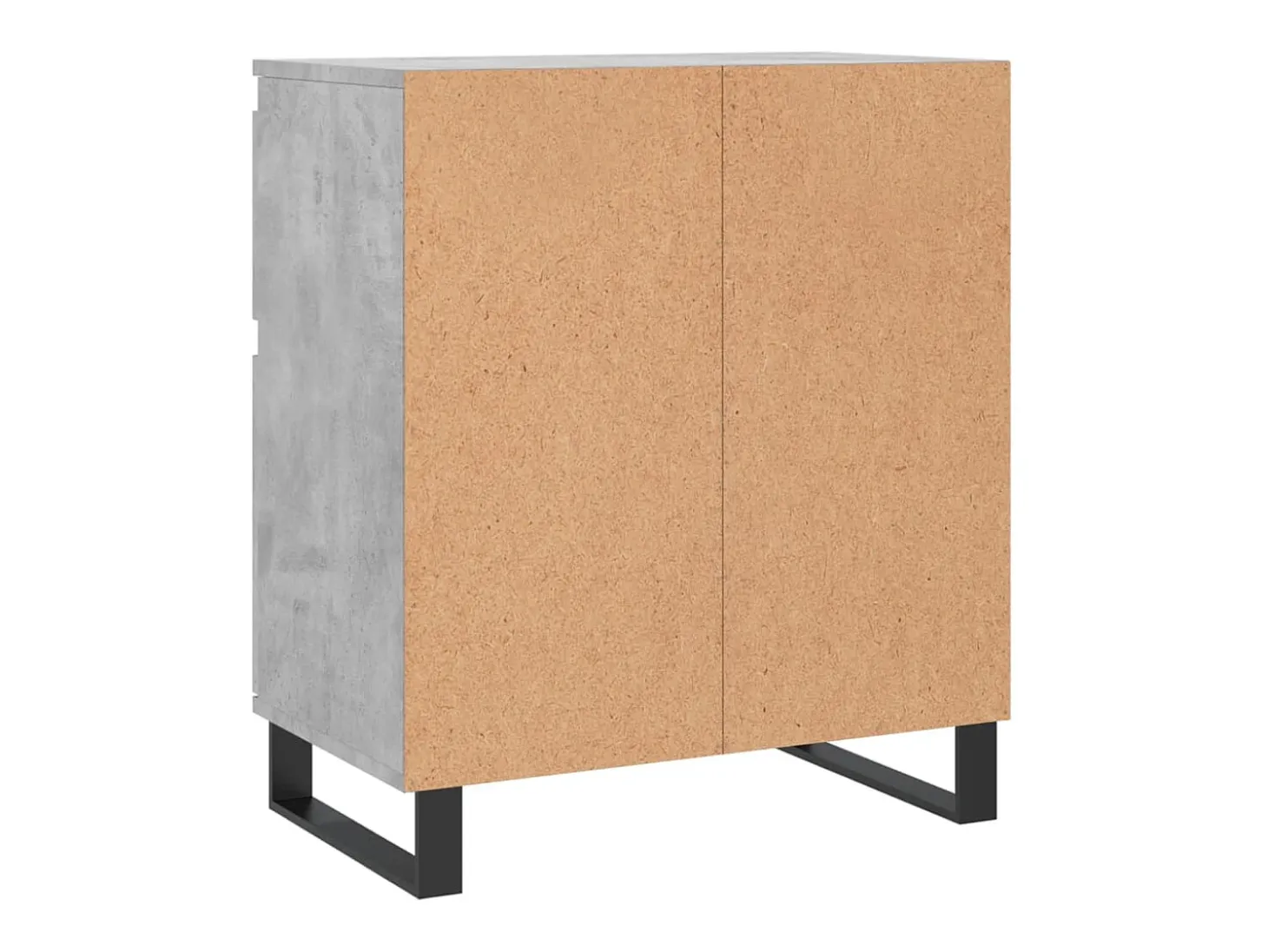 Aparador de hormigón gris 60x35x70 cm Madera de ingeniería