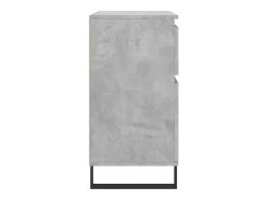 Aparador de hormigón gris 60x35x70 cm Madera de ingeniería