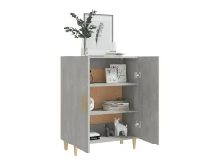 Aparador de hormigón gris 70x34x90 cm Madera de ingeniería