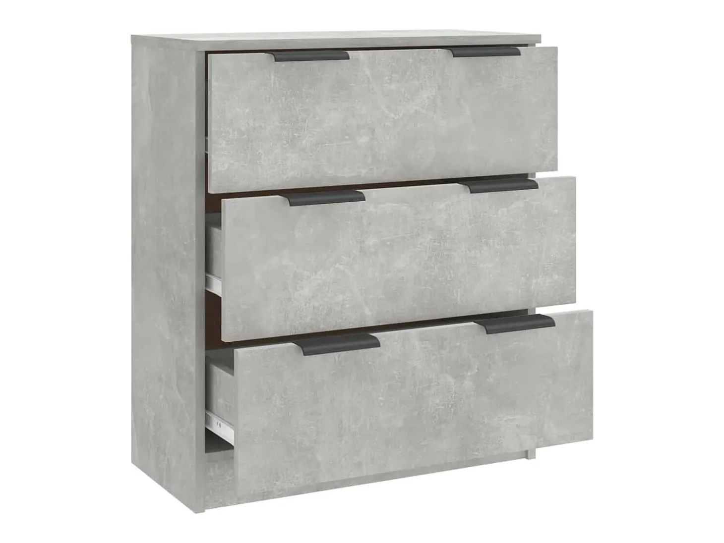 Aparador de hormigón gris 60x30x70 cm Madera de ingeniería