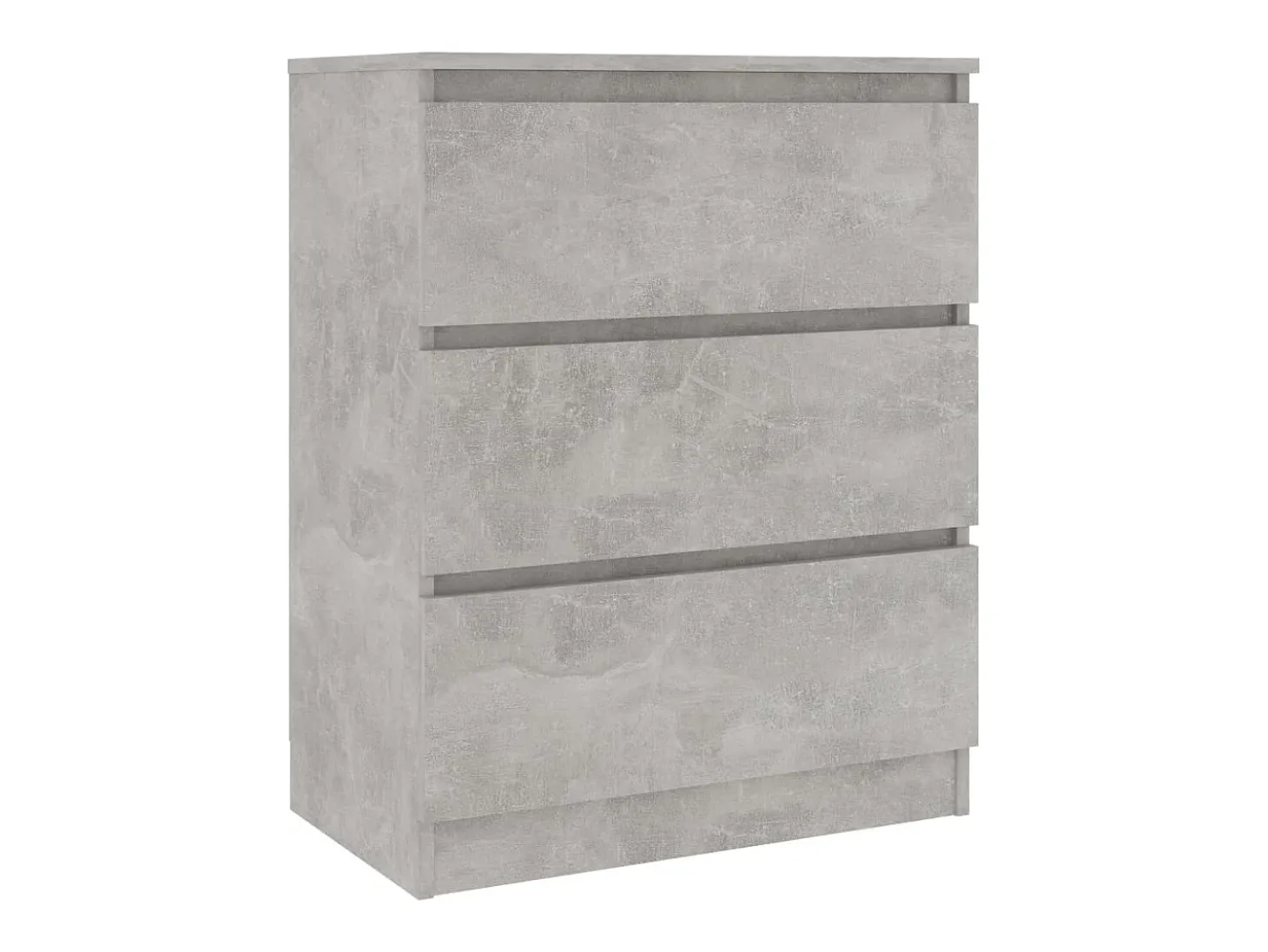 Aparador de hormigón gris 60x35x76 cm Madera de ingeniería