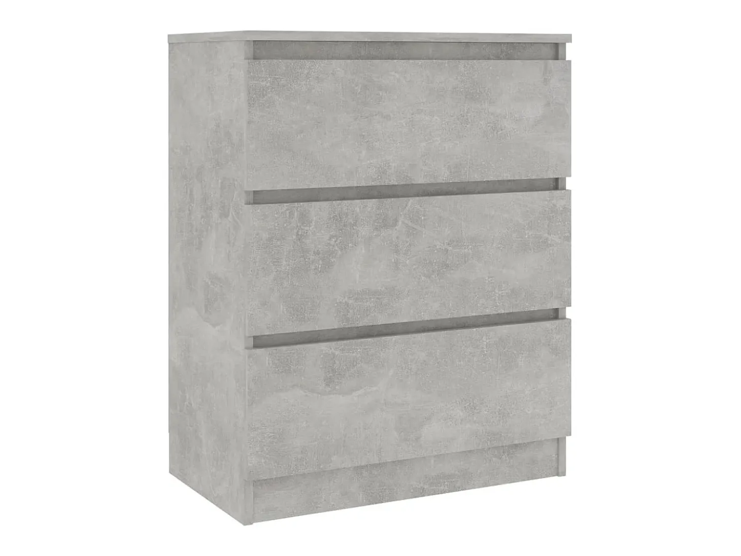 Aparador de hormigón gris 60x35x76 cm Madera de ingeniería