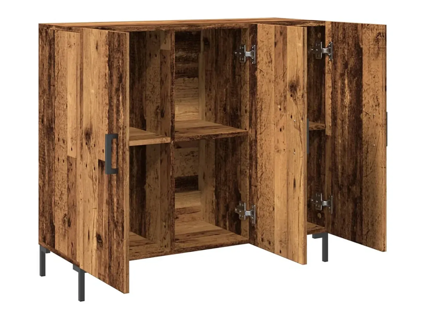 Aparador de madera antigua 90x34x80 cm madera contrachapada