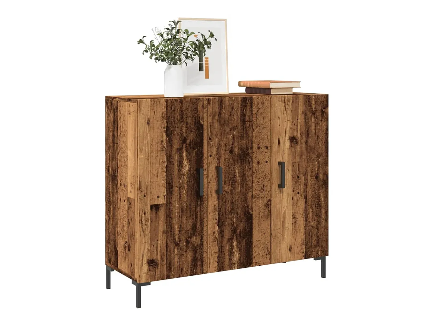 Aparador de madera antigua 90x34x80 cm madera contrachapada