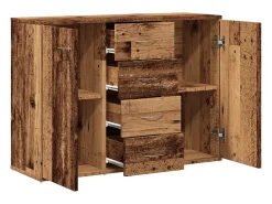 Aparador de madera antigua 88x30x64 cm madera contrachapada