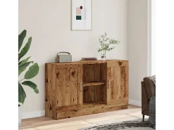 Aparador de madera antigua 120x30,5x70 cm madera contrachapada