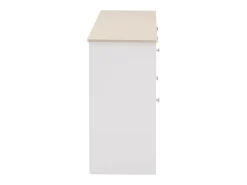 Aparador de madera blanca, armario de almacenamiento, estante ajustable, cocina, sala de estar, comedor