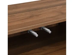Aparador de madera con 3 puertas a rayas y estantes ajustables - para salón y comedor